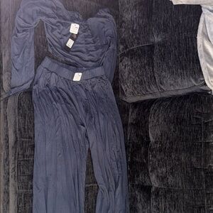 Women's Navy Pants & Jumpsuit Set fashionnova